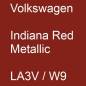 Preview: Volkswagen, Indiana Red Metallic, LA3V / W9.